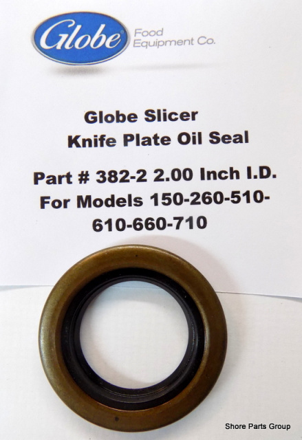 Globe 150-260-510-610-660-710 Slicer Part 382-2 Knife Plate Oil Seal 2" O.D.